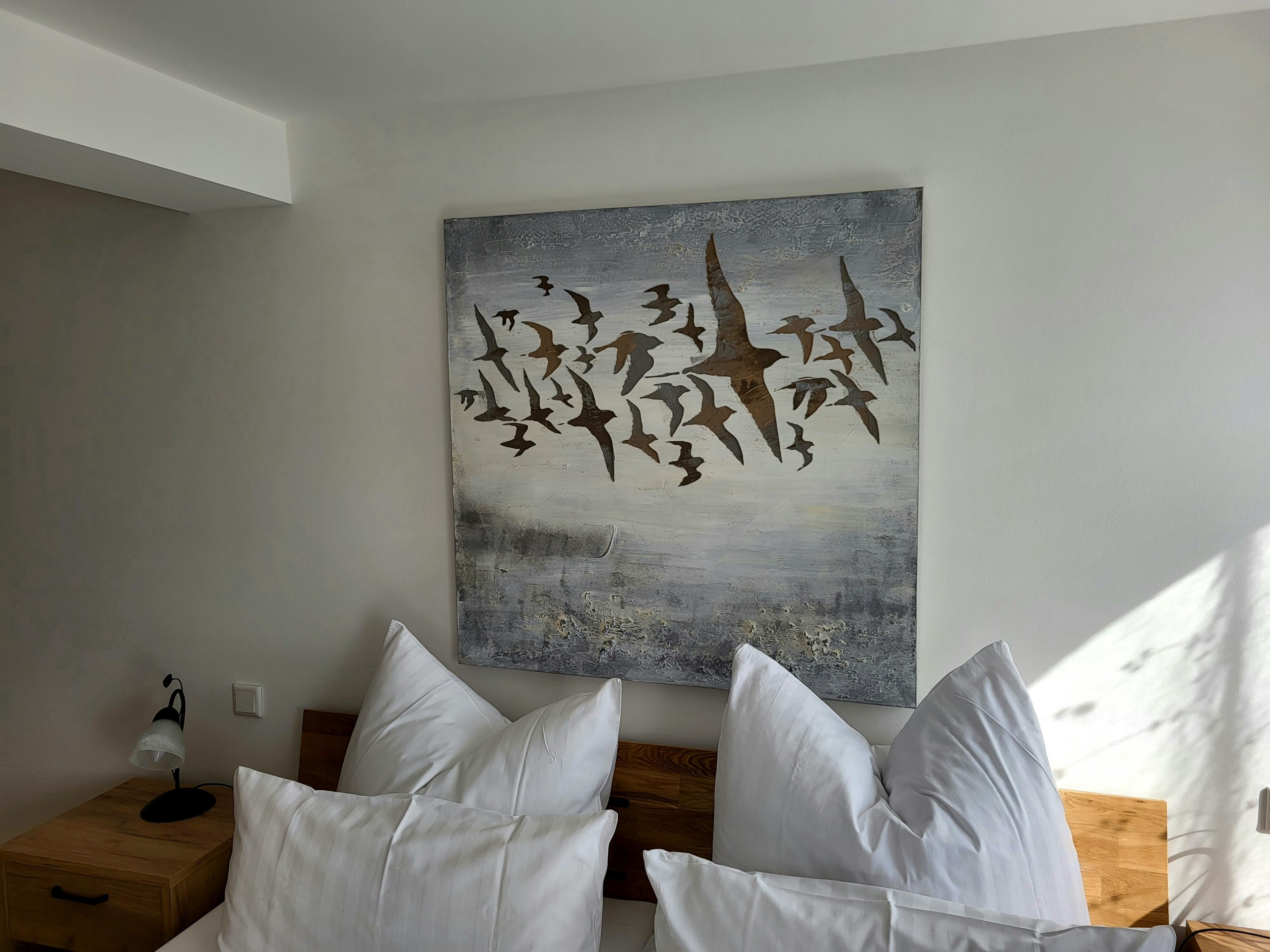 Bett Nahansicht Spatzennest